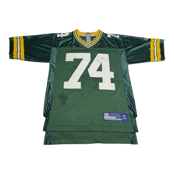 Reebok Aaron Kampman Green Bay Packers Jersey Mens S NFL Football Home On Fiele - Picture 1 of 9